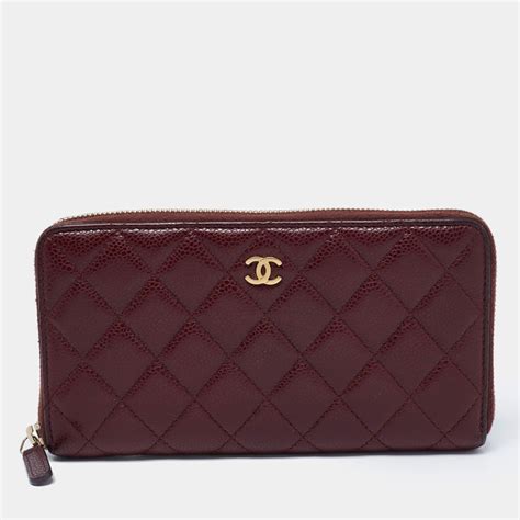 chanel zip wallet on chain|chanel large zip around wallet.